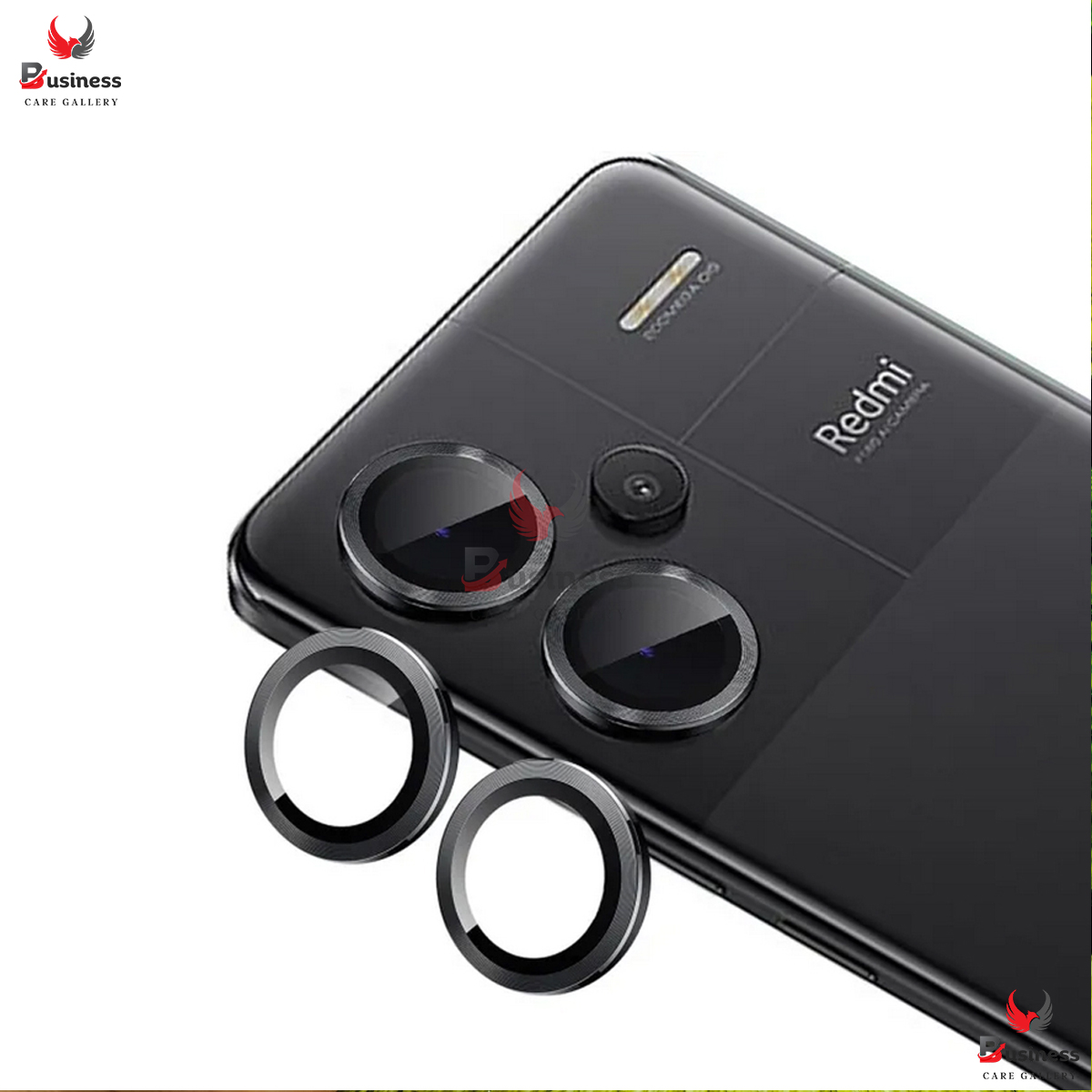 Picture of or Xiaomi Redmi Note 13 Pro+ Camera Lens Protector, Individual Metal Ring Tempered Glass Scratch Resistant Ultra-Thin HD Clear Lens