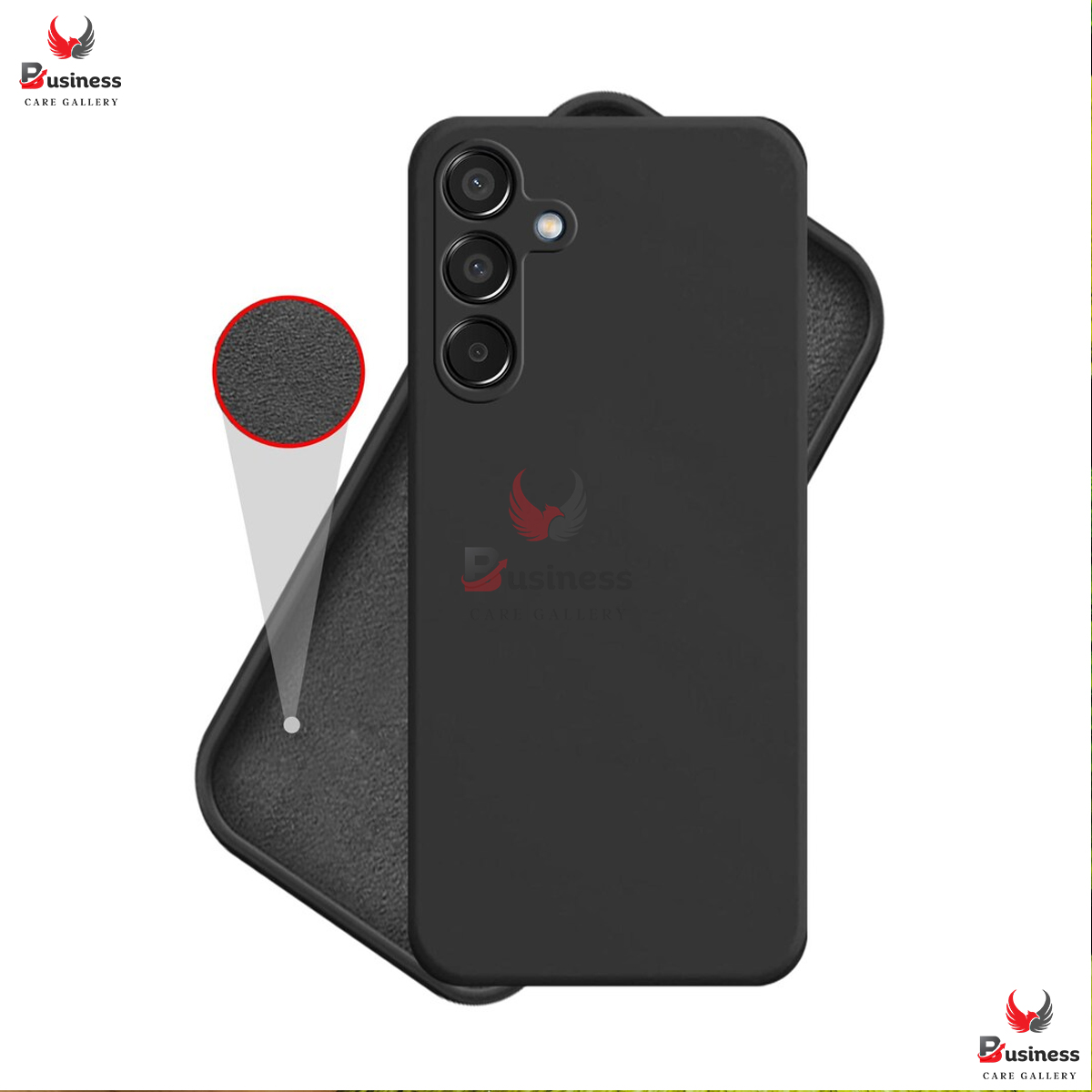 Picture of For Samsung Galaxy M55 5G Heavy Strong Liquid Silicone Soft Gel Rubber Shockproof Back Cover - Camera - Phone Back Cover