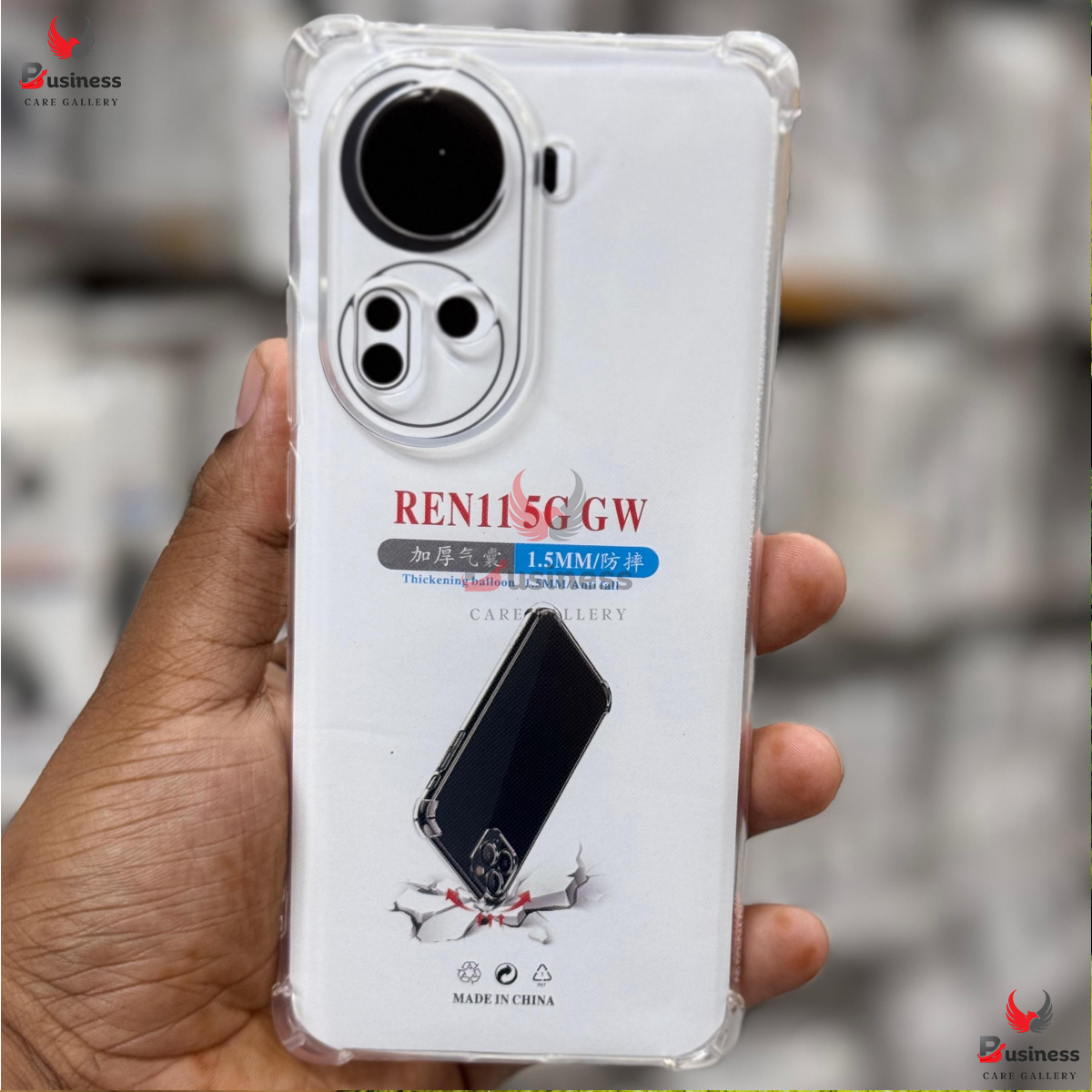 Picture of For OPPO Reno 11 5g Silicon Airbag Transparent tpu back cover case