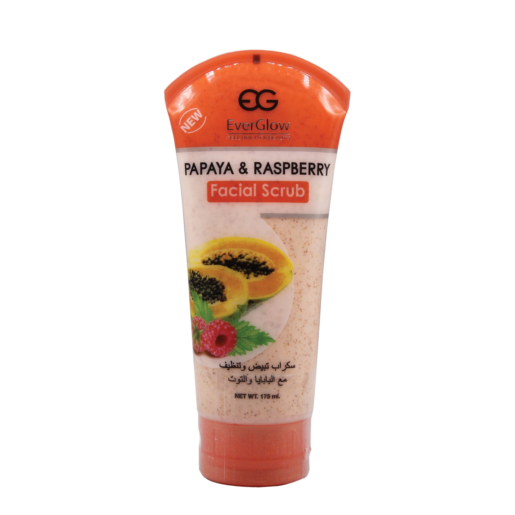 Picture of EVERGLOW PAPAYA WITH RASPBERRY FACIAL SCRUB 175 ML