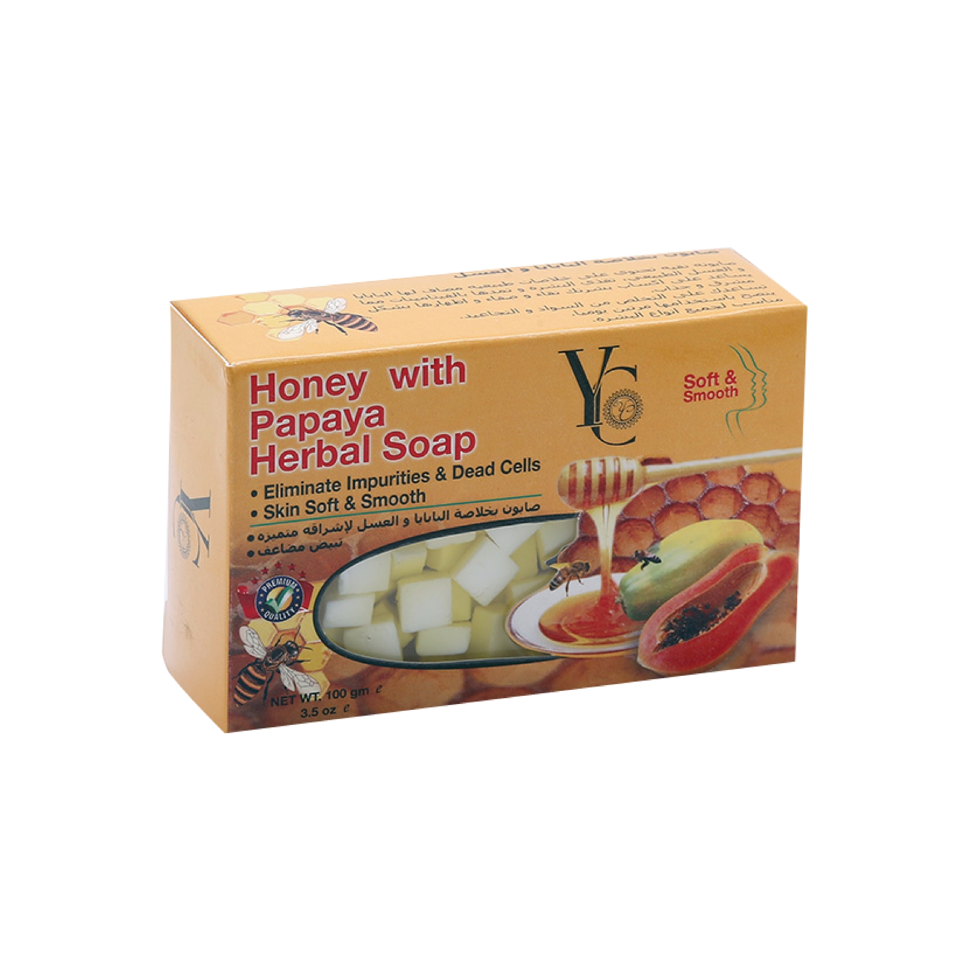 Picture of YC PAPYA WITH HONEY SOAP 100 GM