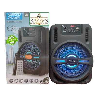 Picture of KTX-1285 Wireless Portable Bluetooth Speaker 6.5 Loudspeaker With Led Light With Mic