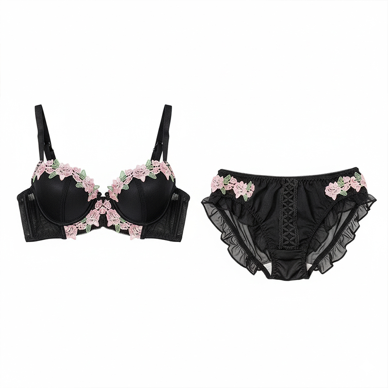 Picture of Light Luxury Sweet Push-Up bralette Small Chest Women lingerieUnderwear