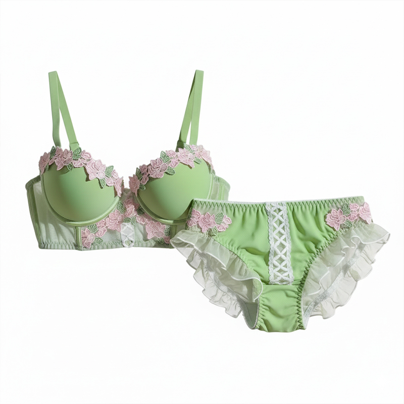 Picture of Light Luxury Sweet Push-Up bralette Small Chest Women lingerieUnderwear