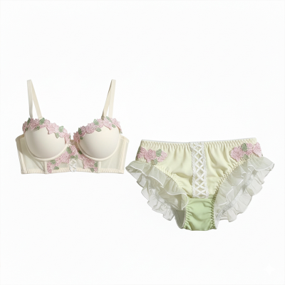 Picture of Light Luxury Sweet Push-Up bralette Small Chest Women lingerieUnderwear