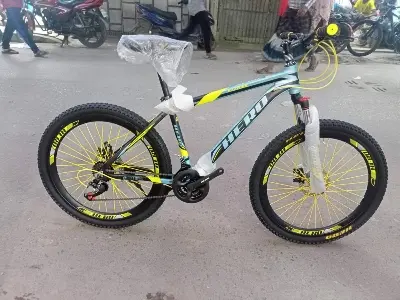Picture of 26 inchi 21 Speed Gear Cycle With Suspension Lockout fork High Rim Coloring Fat Spoke With Shimano Parts