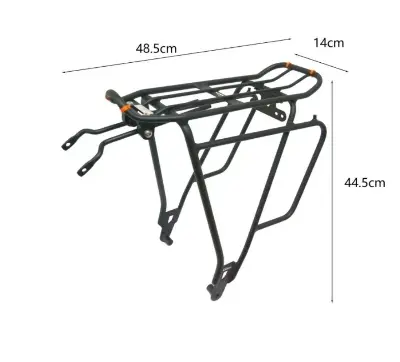 Picture of Gear Bicycle Steel Carrier. Bicycle Rear Seat. Cycle Back Seat. Easily Installable Cycle Carrier -Black