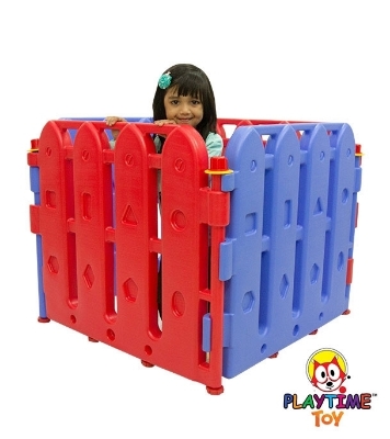 Picture of Play Pan (36''x36'')-4 parts-With 100 pcs Ball set toy Easy Set Up Playset for Indoor Outdoor Backyard, Easy to Store, Safe Toy for Toddler, Kids Premium Kids Plastic Slide – Indoor & Outdoor Baby Slider | Durable & Safe Children Playground Toy