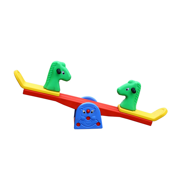 Picture of Twin Bob Horse Seesaw Easy Set Up Playset for Indoor Outdoor Backyard, Easy to Store, Safe Toy for Toddler, Kids Premium Kids Plastic Slide – Indoor & Outdoor Baby Slider | Durable & Safe Children Playground Toy