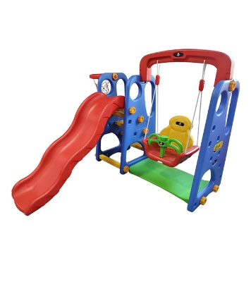 Picture of All in One Multipurpose Combo Slider Easy Set Up Playset for Indoor Outdoor Backyard, Easy to Store, Safe Toy for Toddler, KidsPremium Kids Plastic Slide – Indoor & Outdoor Baby Slider | Durable & Safe Children Playground Toy