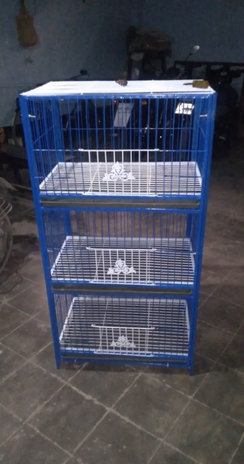 Picture of 1-8 Floor Nut System Folding Cage Made by 13no. Wire With plastic coded on China Model Pigeon Cage Each Floor Size Select Before order Premium Folding Pigeon Cage – 24×18×14 Inches | Plastic Coated Wire, Easy Transport & Durable Quality Cash On Delivery A
