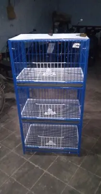 Picture of 1-8 Floor Nut System Folding Cage Made by 13no. Wire With plastic coded on China Model Pigeon Cage Each Floor Size Select Before order Premium Folding Pigeon Cage – 24×18×14 Inches | Plastic Coated Wire, Easy Transport & Durable Quality Cash On Delivery A