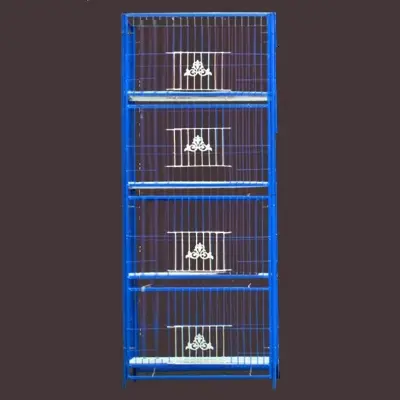 Picture of 1-8 Floor Nut System Folding Cage Made by 13no. Wire With plastic coded on China Model Pigeon Cage Each Floor Size Select Before order Premium Folding Pigeon Cage – 24×18×14 Inches | Plastic Coated Wire, Easy Transport & Durable Quality Cash On Delivery A