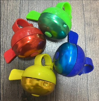 Picture of Colorful Bicycle Bell for Kids & Adults – Loud Clear Sound, Easy Handlebar Mount – Red, Blue, Green, Yellow