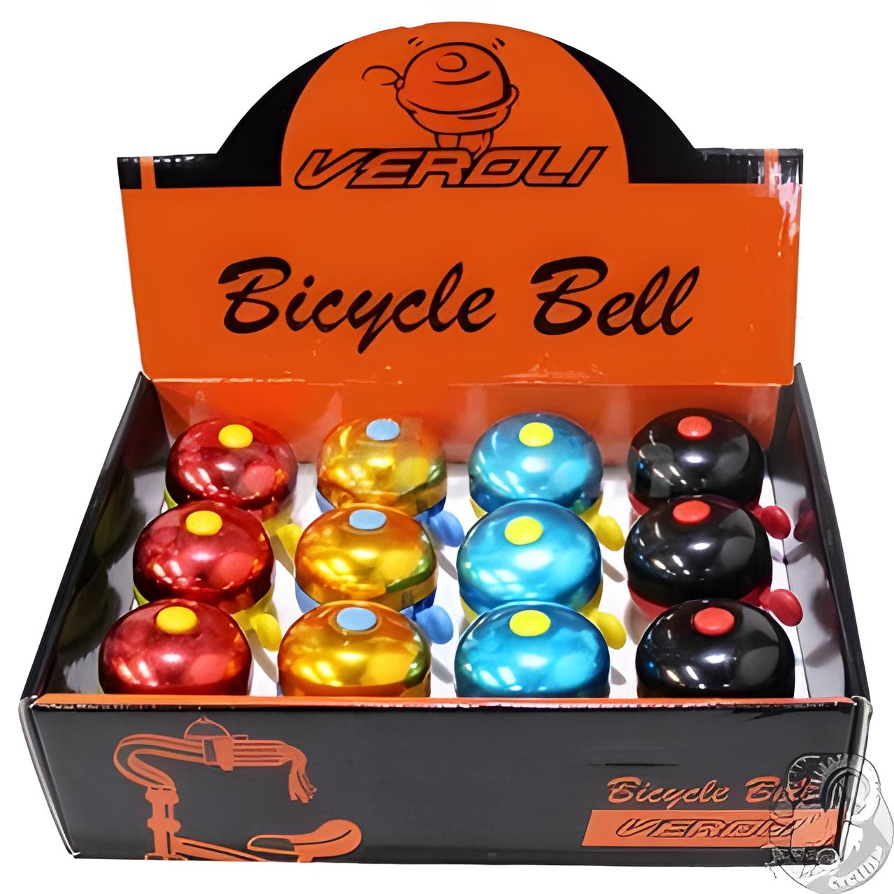 Picture of Colorful Bicycle Bell for Kids & Adults – Loud Clear Sound, Easy Handlebar Mount – Red, Blue, Green, Yellow