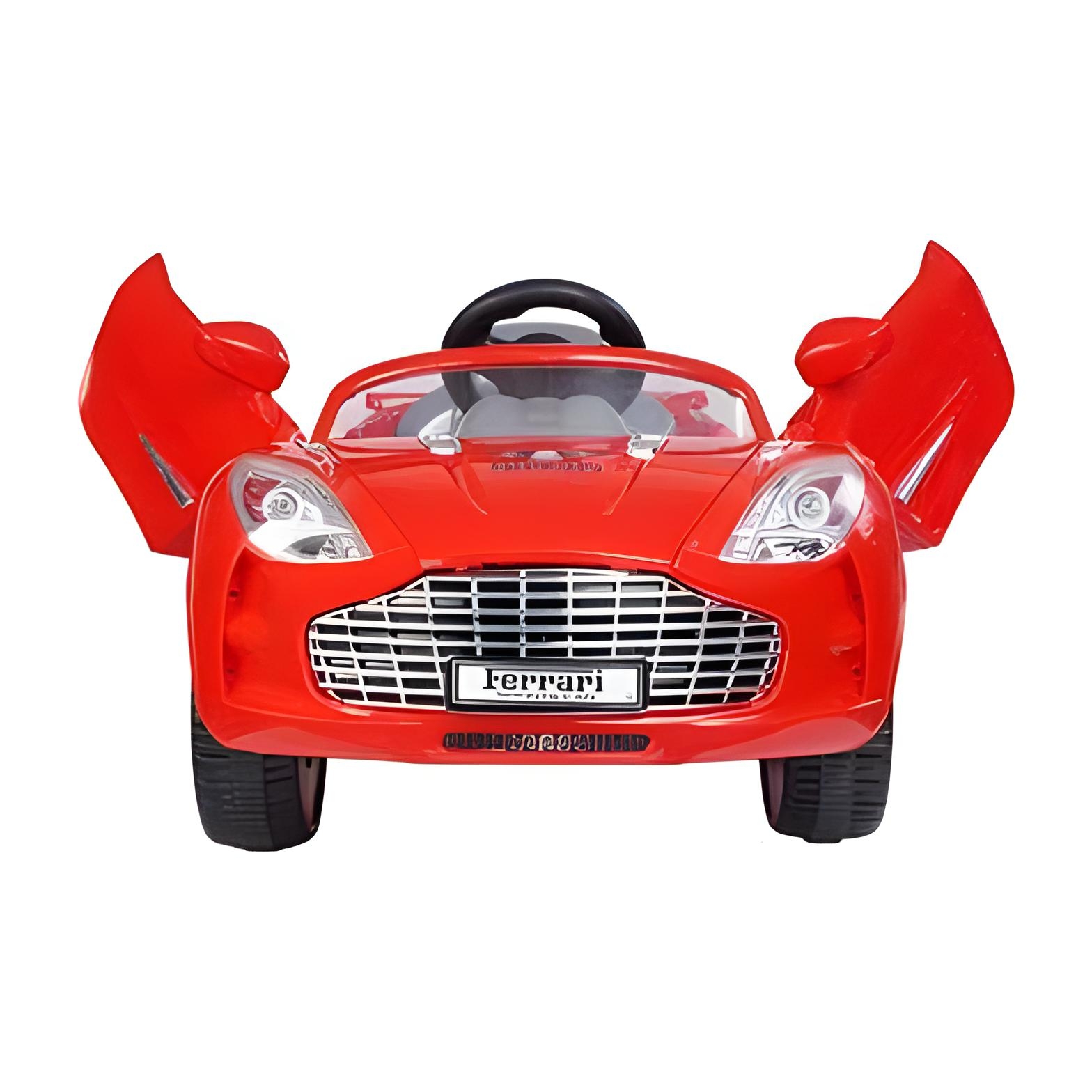 Picture of Kids Electric Ferrari Style Ride-On Car with Remote Control, Rechargeable Battery, LED Lights, Music & Safety Seat – Luxury Children Toy Car