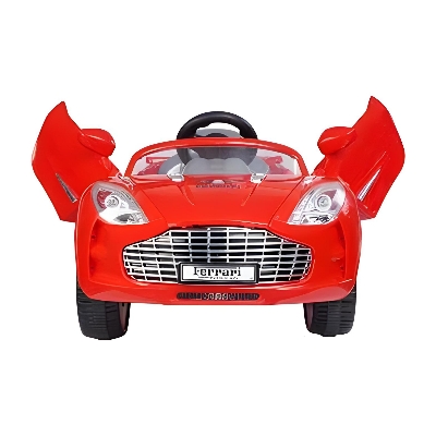 Picture of Kids Electric Ferrari Style Ride-On Car with Remote Control, Rechargeable Battery, LED Lights, Music & Safety Seat – Luxury Children Toy Car