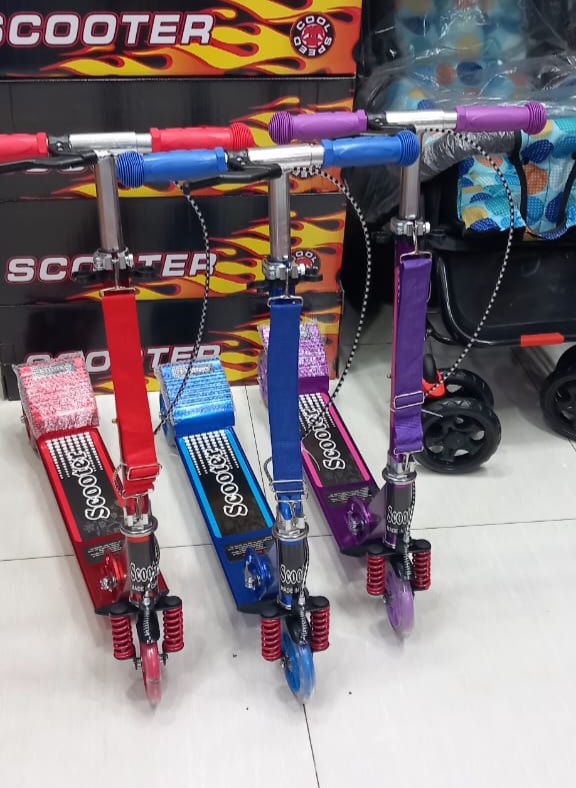 Picture of Lighting Wheel Kick Scooter for Kids – Adjustable Handlebar, LED Light Wheels, Anti-Slip Deck, Durable Frame, Outdoor & Indoor Children Ride