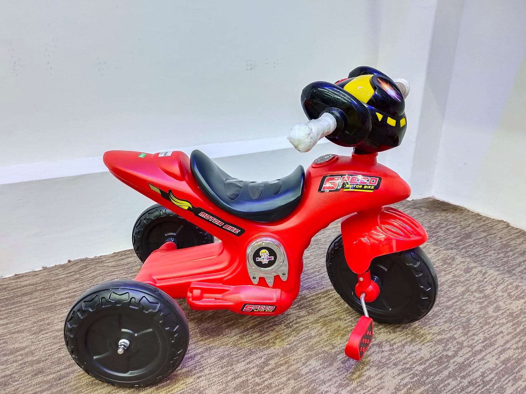 Picture of Kids Tricycle Ride-On Bike with Pedals, Durable Plastic Body, Comfortable Seat & Stylish Design – Baby/Kids Cycle for Indoor & Outdoor Fun (Age 2–5 Years)