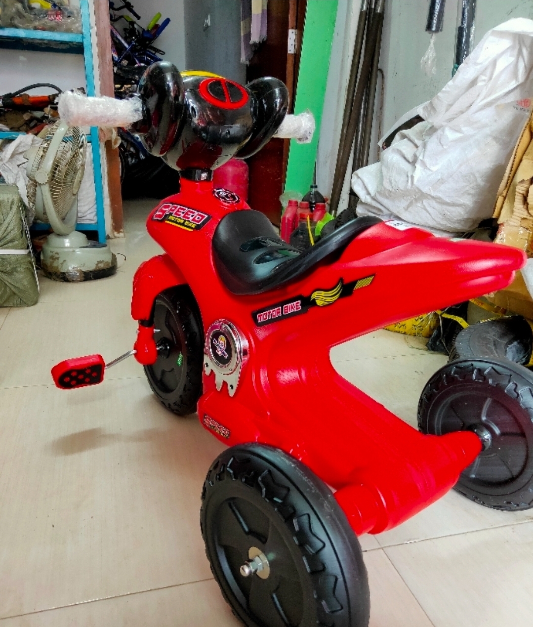 Picture of Kids Tricycle Ride-On Bike with Pedals, Durable Plastic Body, Comfortable Seat & Stylish Design – Baby/Kids Cycle for Indoor & Outdoor Fun (Age 2–5 Years)