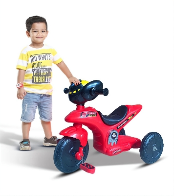 Picture of Kids Tricycle Ride-On Bike with Pedals, Durable Plastic Body, Comfortable Seat & Stylish Design – Baby/Kids Cycle for Indoor & Outdoor Fun (Age 2–5 Years)
