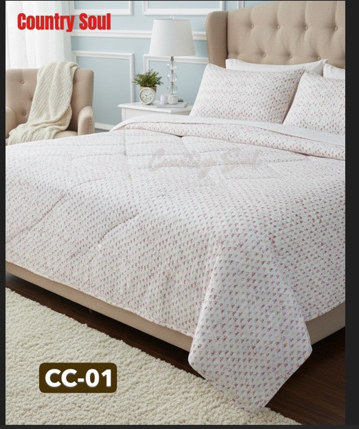 Picture of Country Soul Chinise Microfiber King Size Comforter, 7 Feet By 7.5 Feet, Super Soft, 8 Ounch Padding, Comes With Excellent Bag 1 Pcs