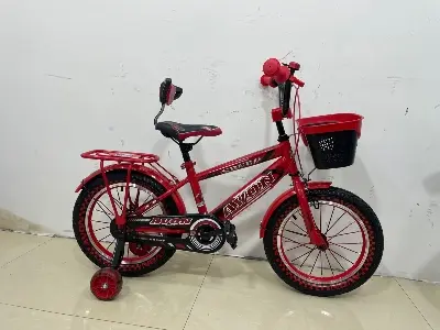 Picture of 16 Inch Boys Bicycle with Back Seat Carrier, Front Basket, Full Wheel Mudguard & Chain Protector – Durable & Safe City Cycle for Kids and Teenagers
