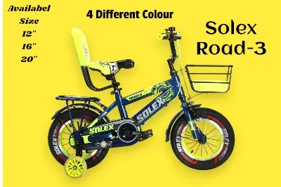Picture of 20 Inch Boys Bicycle with Back Seat Carrier, Front Basket, Full Wheel Mudguard & Chain Protector – Durable & Safe City Cycle for Kids and Teenagers