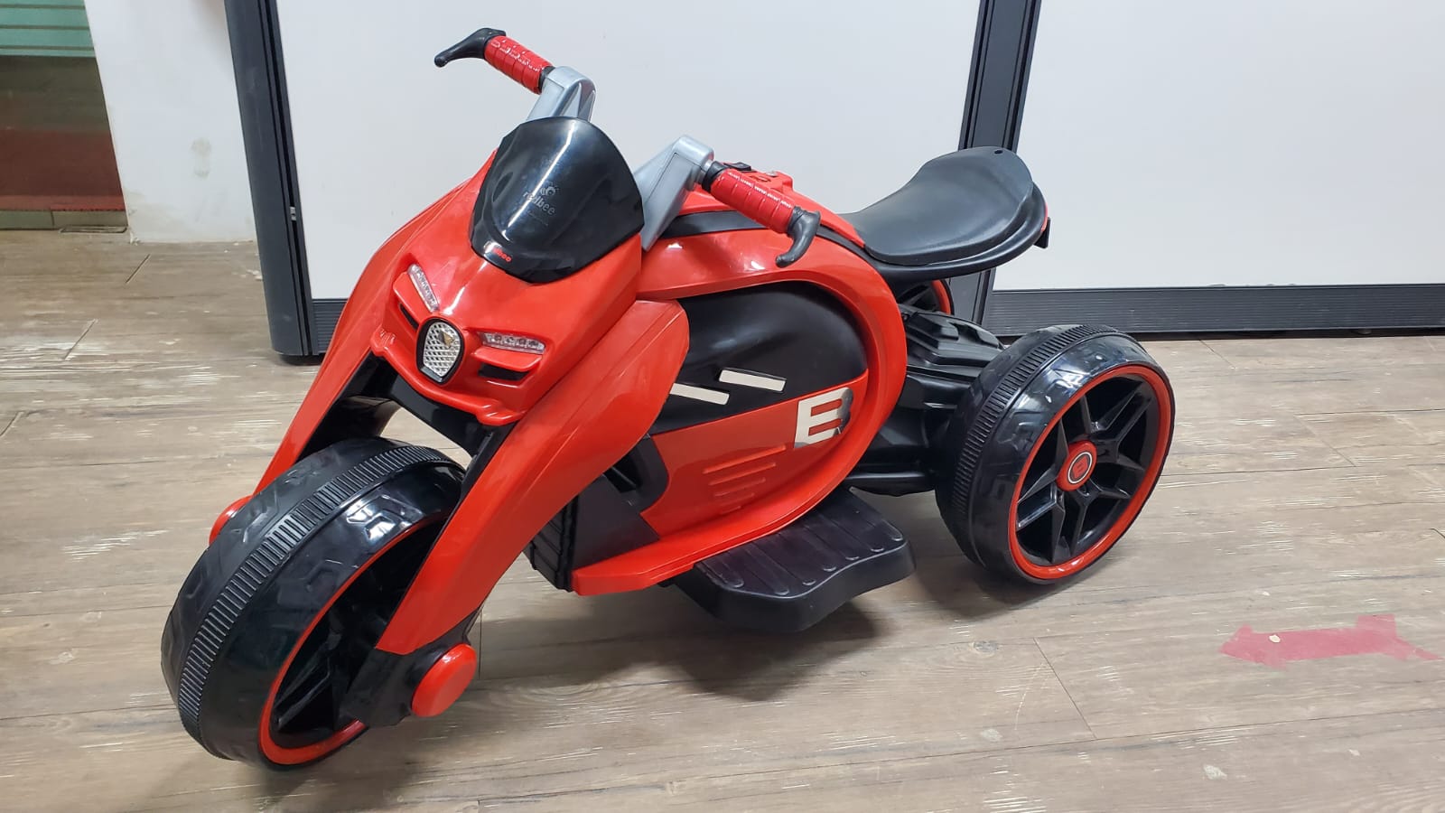 Picture of Walton Large Excel Electric Bike with Foot Pickup Double Motor Weight capacity 70 kg & Bluetooth Music Control Red & Yellow  Cash On Delivery Available