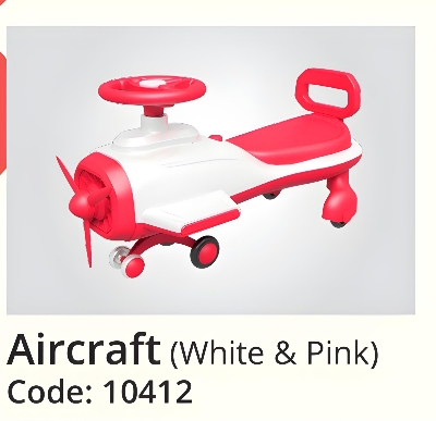 Picture of Aircraft Baby Swing Car this tricycle ensures stability and balance during rides. Its adjustable seat grows with your child