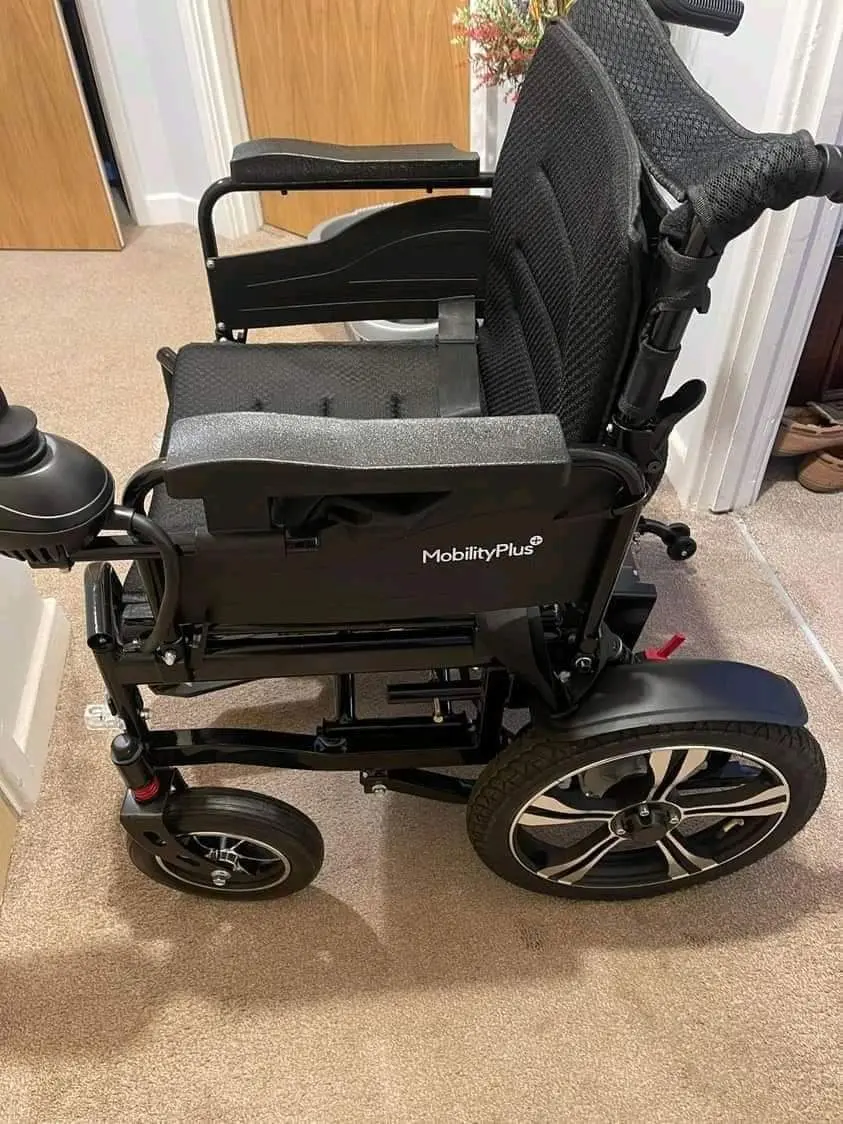 Picture of Electric Wheelchair Foldable Power Riding - Electric Wheelchair for Elderly， Disabled and Hemiplegic Patients