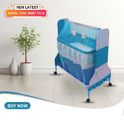 Picture of Dolna Bed For New Born Baby A Cozy Nest Cradle model no MS-732A Folding  dolna bed with mosquito net Bacchader Dolna Baby Dolna