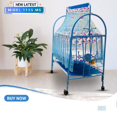 Picture of Dolna Bed For New Born Baby A Cozy Nest Cradle model no MS-1125 dolna bed with mosquito net Bacchader Dolna Baby Dolna