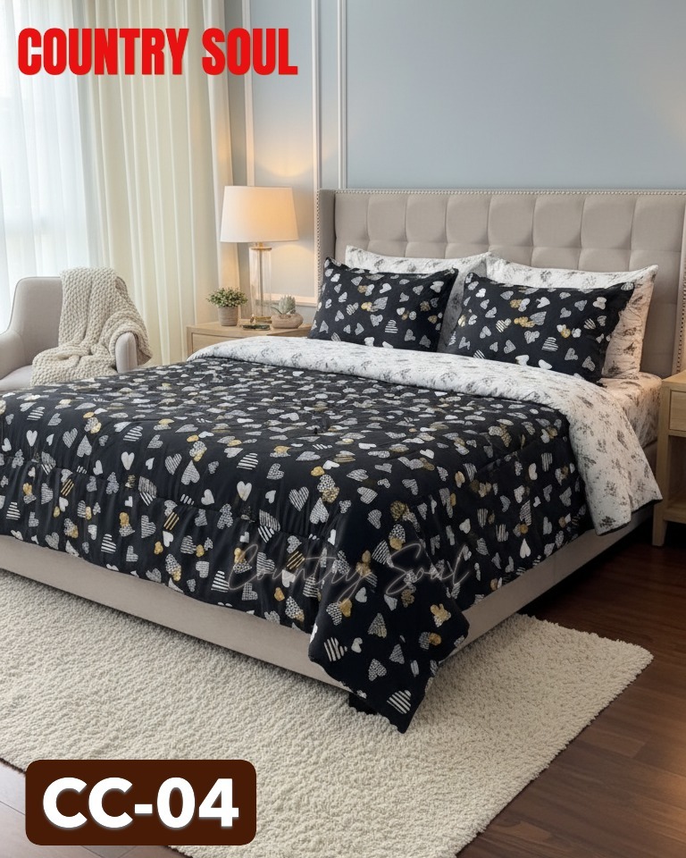 Picture of Country Soul Chinise Microfiber King Size Comforter, 7 Feet By 7.5 Feet, Super Soft, 8 Ounch Padding, Comes With Excellent Bag 1 Pcs