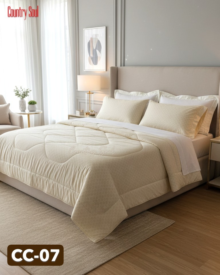 Picture of Country Soul Chinise Microfiber King Size Comforter, 7 Feet By 7.5 Feet, Super Soft, 8 Ounch Padding, Comes With Excellent Bag 1 Pcs