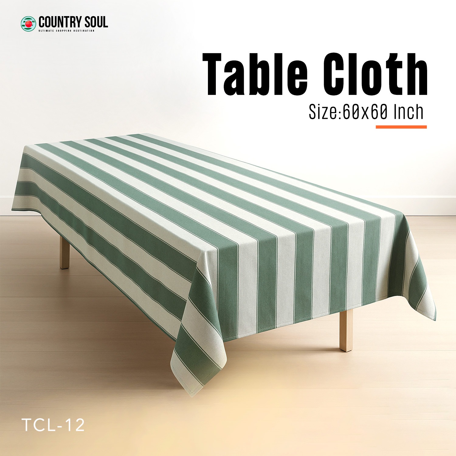 Picture of Country Soul Checkered Table Cloth – 95x55 Inch -1 PCS