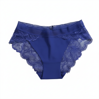 Picture of Women&#39;s Sexy Lace Panties Mid Waist Ice Silk Underwear Plus Size