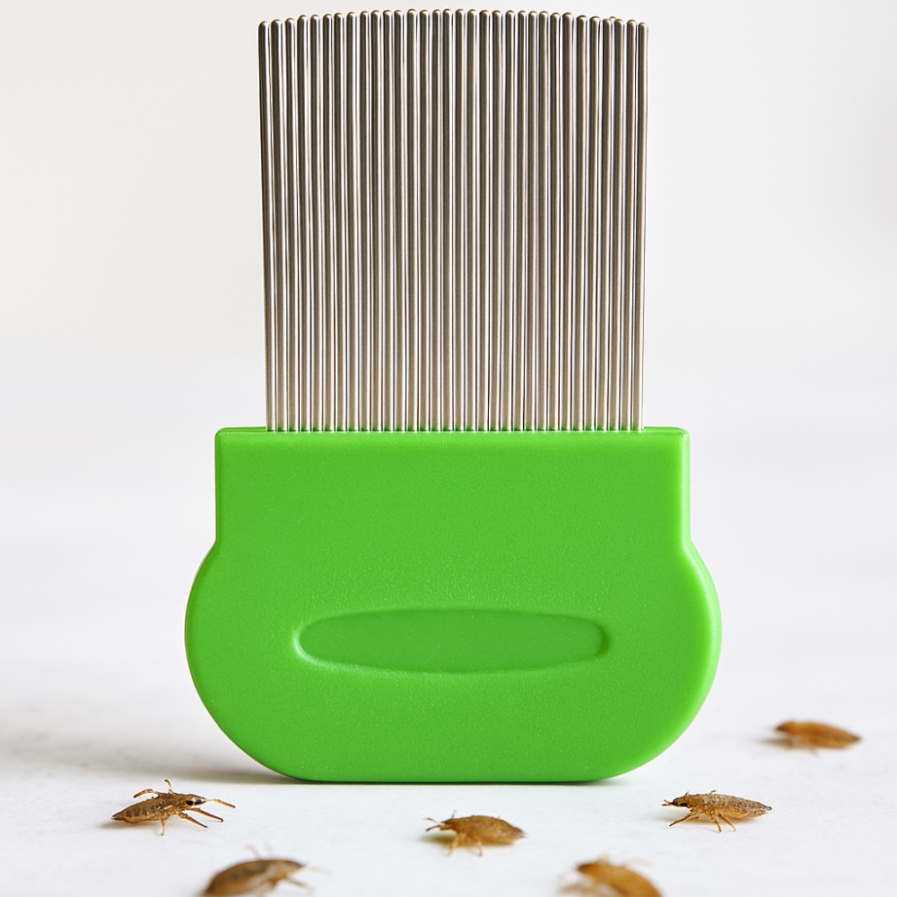 Picture of Professional Stainless Steel big Nit Free Louse Nit Comb Terminator Lice Brush(mix color 1pcs)