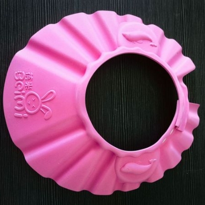 Picture of beimi baby shower hat cap with Ear Protection Bath Caps Adjustable Soft Shampoo Bathing Hat Cap for Kids Toddle