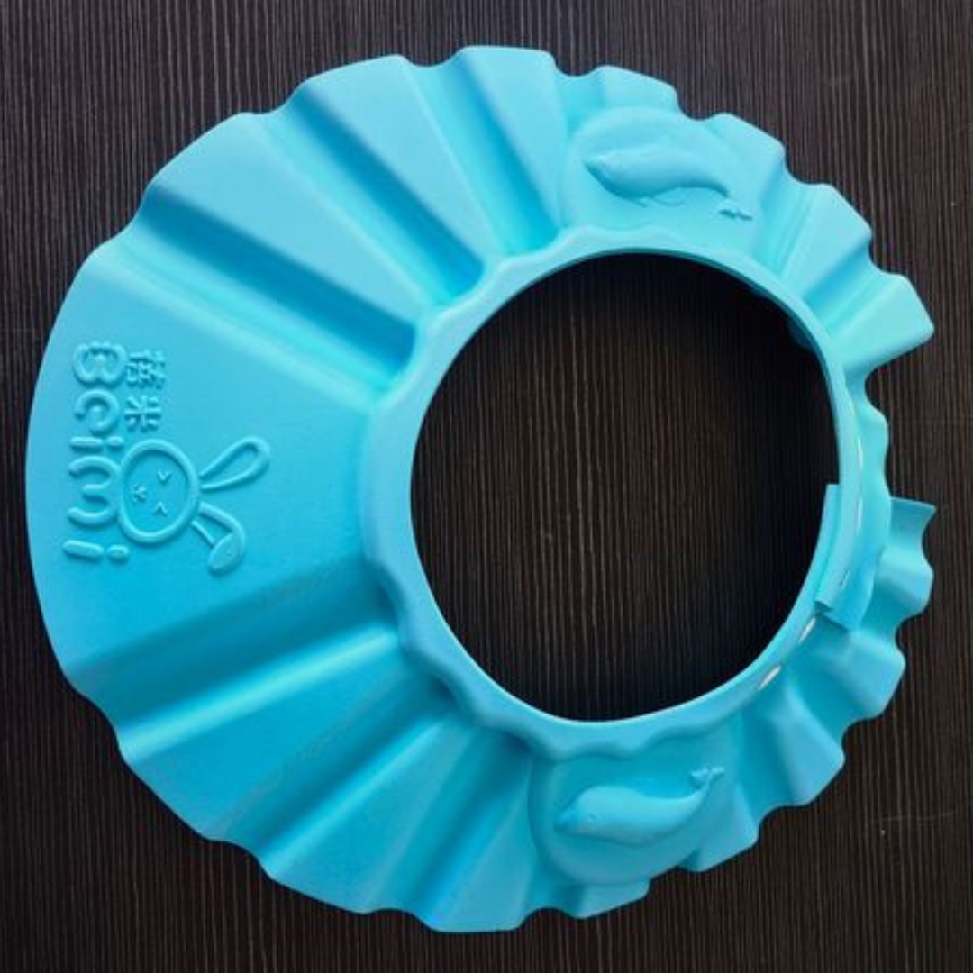 Picture of beimi baby shower hat cap with Ear Protection Bath Caps Adjustable Soft Shampoo Bathing Hat Cap for Kids Toddle