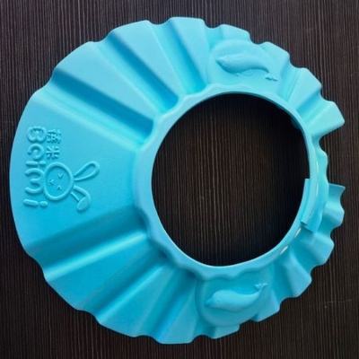 Picture of beimi baby shower hat cap with Ear Protection Bath Caps Adjustable Soft Shampoo Bathing Hat Cap for Kids Toddle