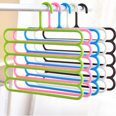 Picture of Five -layer drying rack hanger Multi -layer silk scarf 5 -layer pants rack wardrobe hanging pants hanger scarf tie hanging rack(3pcs)