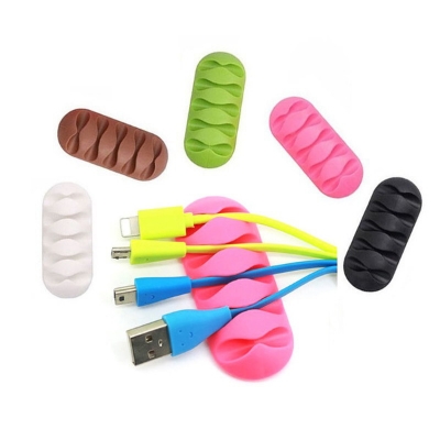 Picture of fast desktop or mobaile Cable Clip Self Adhesive Cable Clamp Multiple Cable Management Tool For Home & Officee