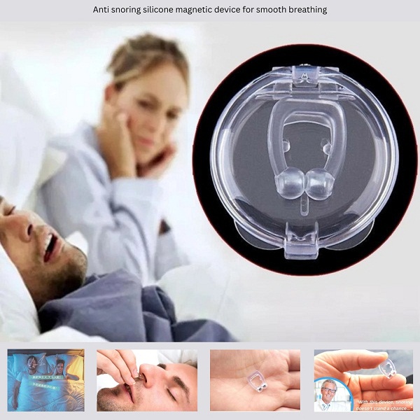 Picture of Anti snoring silicone magnetic device for smooth breathing