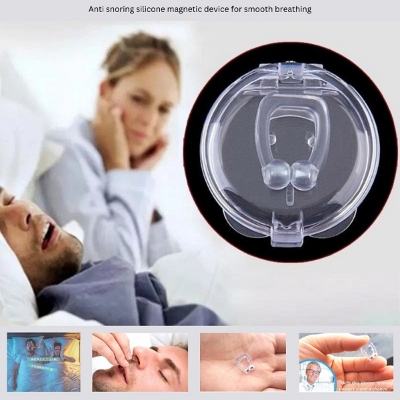 Picture of Anti snoring silicone magnetic device for smooth breathing