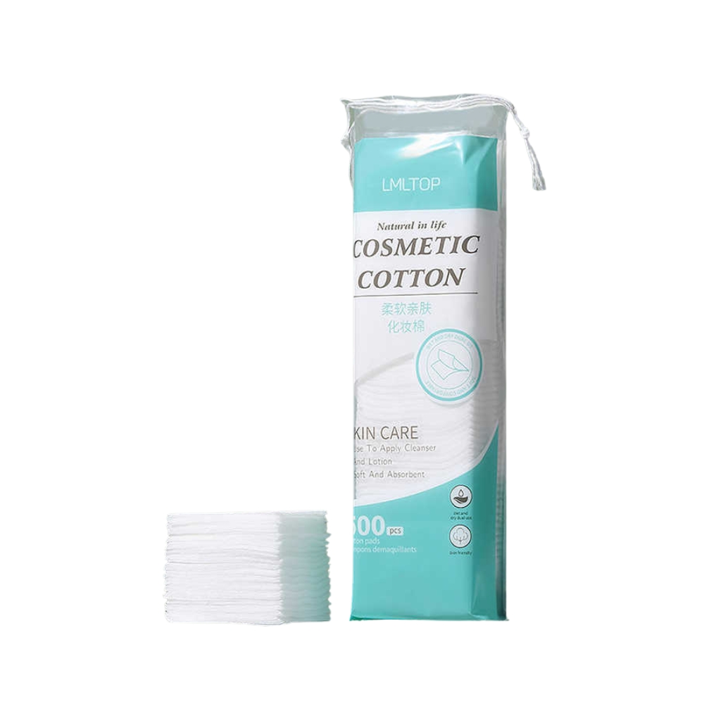 Picture of Lameila portable disposable non-woven cotton pads deep clean makeup remover pads(500pcs)