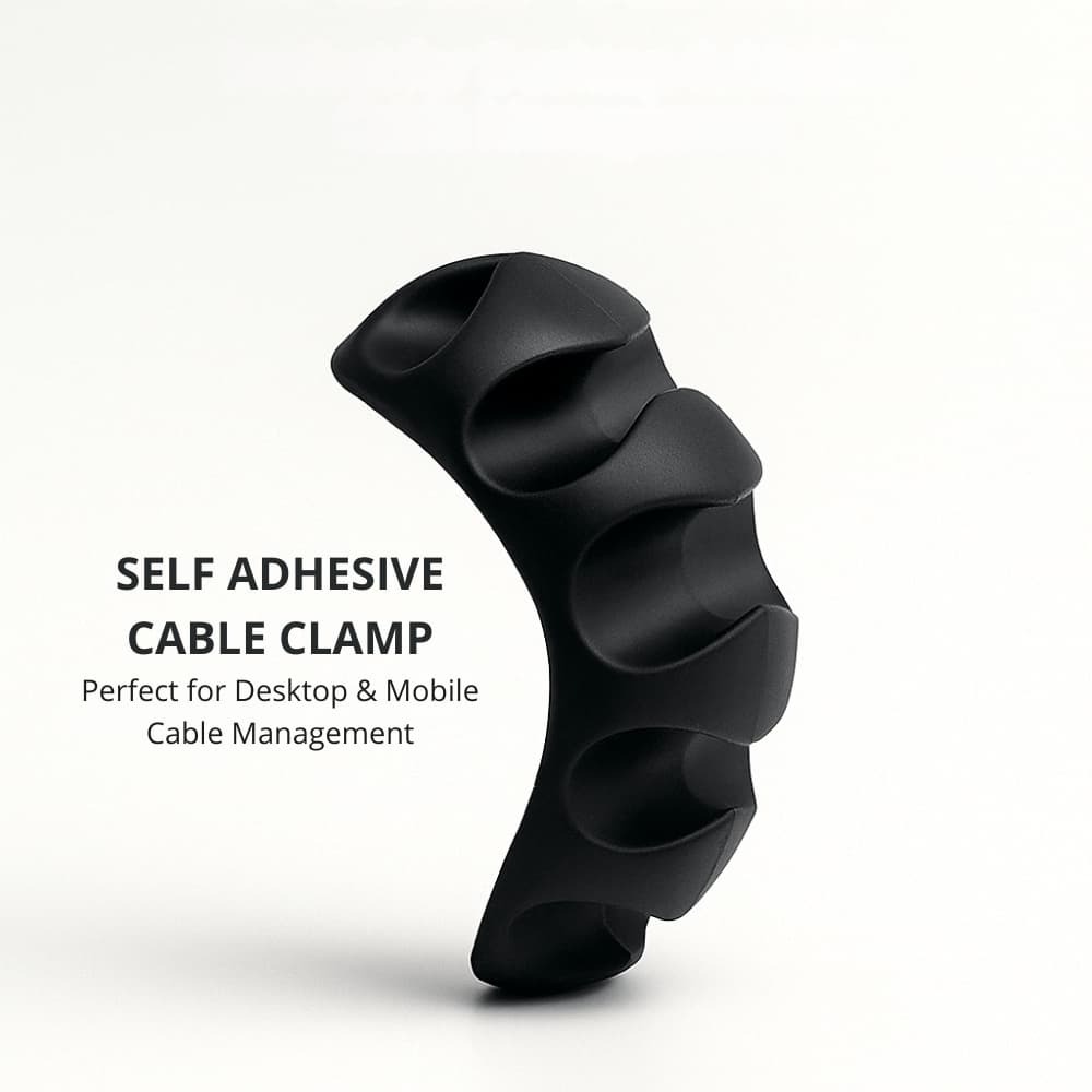 Picture of Cable Clips self Management Holder Tidy Cord Wire Line Organizer Lead Adhesive Clamp(1pcs)