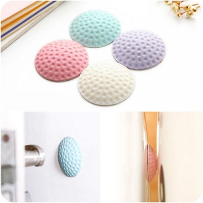 Picture of Soft silicone rubber door and wall protection guard safety adhesive pad(1pcs mix color)