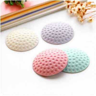 Picture of Soft silicone rubber door and wall protection guard safety adhesive pad(1pcs mix color)