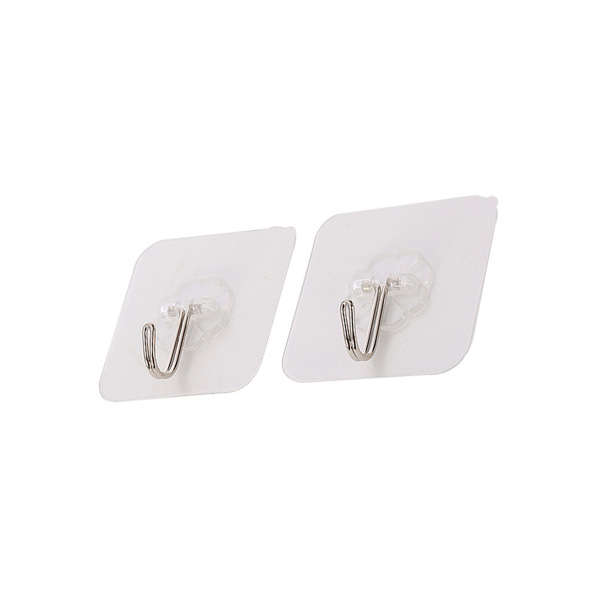 Picture of nail-free strong hook waterproof traceless strong transparent strong wall-mounted adhesive hook (10pcs)